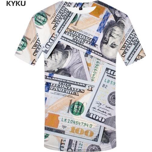3d Tshirt Dollar T-shirt Men Money Shirt Print Colorful Tshirt Printed Art Tshirts Casual Harajuku Anime Clothes Short Sleeve