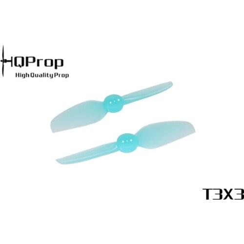 2Pairs HQPROP T3X3 3030 2-Blade 76mm PC Propeller 1.5mm for RC FPV Racing Freestyle 3Inch Toothpick Cinewhoop Drones 1104 1106