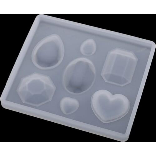 DIY cabochon jewelry silicone mould resin casting pendant craft molds w hole