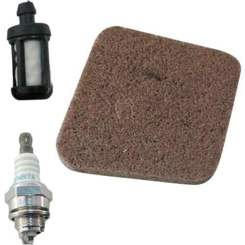 TUNE UP KIT For STIHL FS38 FS45 FS46 FS55 HS45 FC55 KM55 41401242800 Fuel Filter Spark Plug Air Filter Garden Repair Tools Lawn