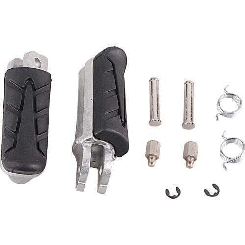 Motorcycle Front Rider Footpegs Footrests Pegs Mount Bracket Kit For Honda 1000/600 CB1300/400/500 Series NTV600/650 Revere