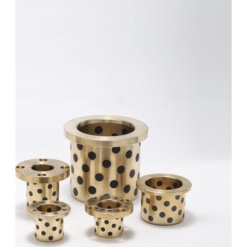 MPFZ0509 0610 0812 1014JFB flanging graphite copper sleeve shoulder oil-free bushing self-lubricating bearing