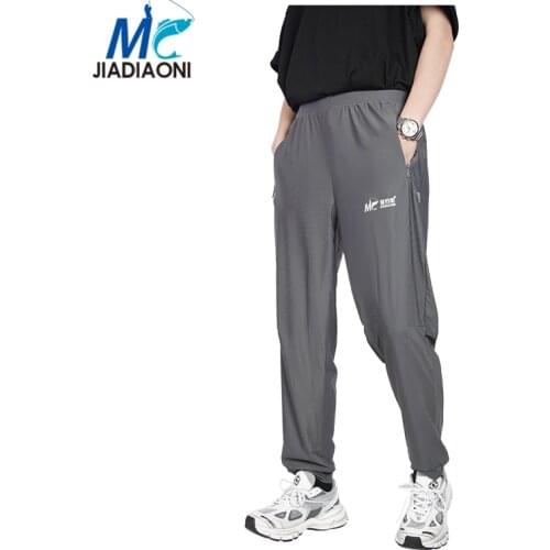Mens Summer Fishing Pants JIADIAONI Outdoor Sport Quick Dry Waterpoof Fishing Clothing Cool Feeling Elasticity pants