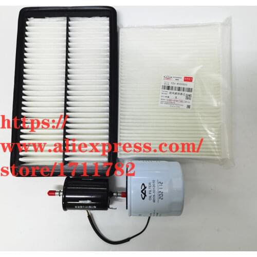 Filter Sets For Chery Tiggo 5 Air Filter&Oil Filter&Carbin Filter&Fuel Filter T21-1109111AB/480-1012010 1.5T/2.0L
