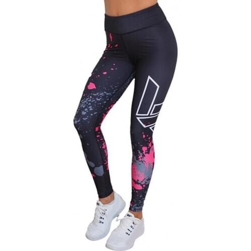 New hot-selling irregular digital printing sports fitness slimming yoga bottoming pants