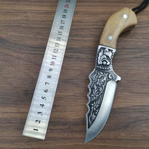 New Arrival 5cr13 Steel Blade Straight Knife Hunting Knife for Outdoor Portable Camping Survival Fixed Blade EDC Tool