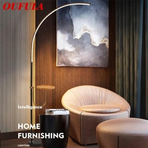 OUFULA Dimmer Floor Lamps Modern Simple Design Lighting For Home Living Room Decoration