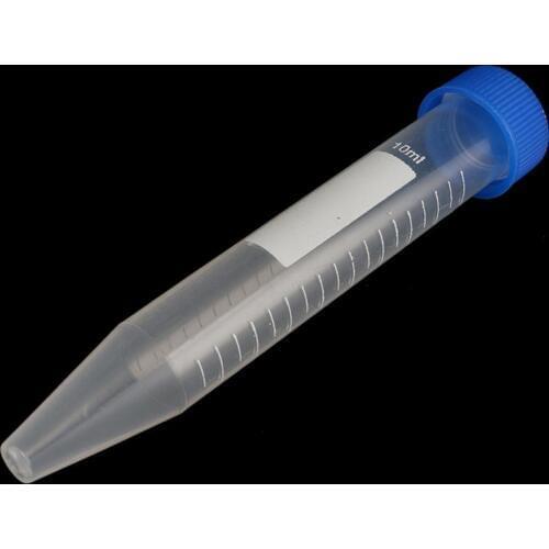 10Pcs 10ml Screw Cap Cone Bottom Plastic Centrifuge Test Tube Reagent Bottle Sample Analysis Vial Container Laboratory Supplies