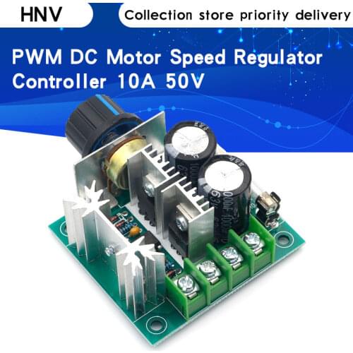 DC 12V 24V 30V 40V 13KHZ Auto PWM DC Motor Speed Regulator Governor Speed Controller Switch 10A 50V 1000uF