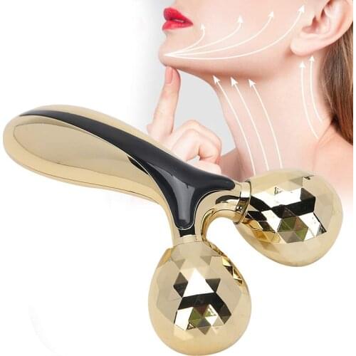 V Facial Roller Massager 3D Roller Thin Face Slimming Massager Face Lifting Firming Beauty Bar Facial Beauty Instrument