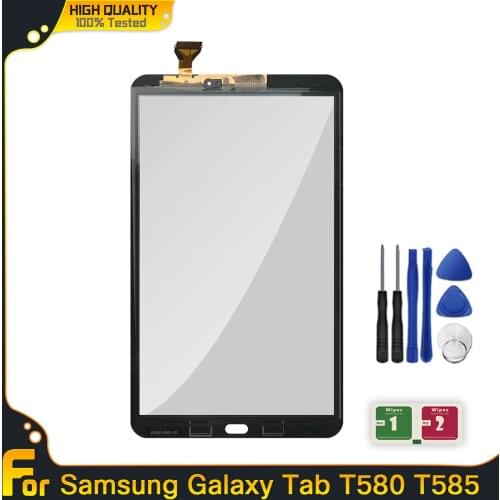For Samsung Galaxy Tab A 10.1 T580 T585 SM-T580 SM-T585 Touch Screen Digitizer Sensor Glass Panel + Tools Free Shipping