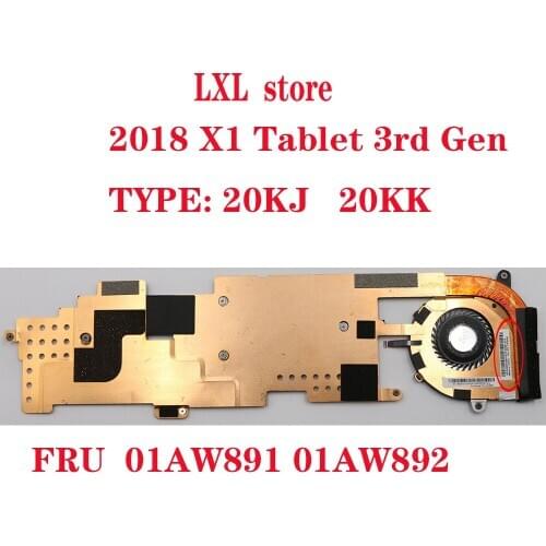 X1 Tablet 3rd Gen radiator Fan for Lenovo Thinkpad laptop FAN 20KJ 20KK FRU 01AW891 01AW892 P/N: HS8681 100% test ok
