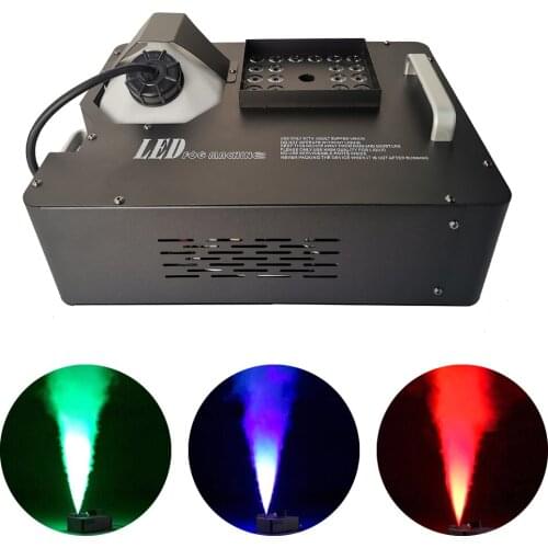 DMX LCD display 1500W vertical Smoke machine RGB LED dj lights fogger Colorful stage Christmas Disco nightclub party fog machine