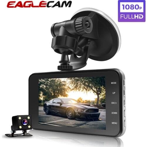 Dash Cam 1080P Full HD Car DVR 4.0 inch Dual Lens Dash Camera G-Sensor Car Rear Camera Recorder Registrator DVR