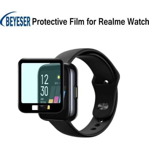 High Quality 3D Curved Edge Film Clear Full Coverage Scratch Proof Screen Protective Film for Realme Watch smart watch
