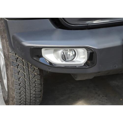 YAQUICKA Car Front Fog Light Lamp Frame Cover Decoration Car Styling For Jeep Wrangler JL 2018 up Car-covers New