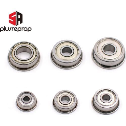 10PCS Flange Ball Bearings F623zz F624zz F625zz F604zz F606zz F688zz for 3D Printers Parts Deep Groove Pulley Wheel