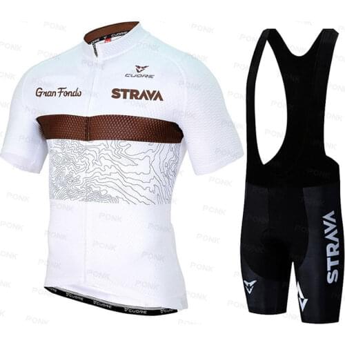 2020 STRAVA Cycling Jersey Pro Team Cycling Clothing Suits MTB Bib Shorts Set Men Bike Ropa Ciclismo Triathlon