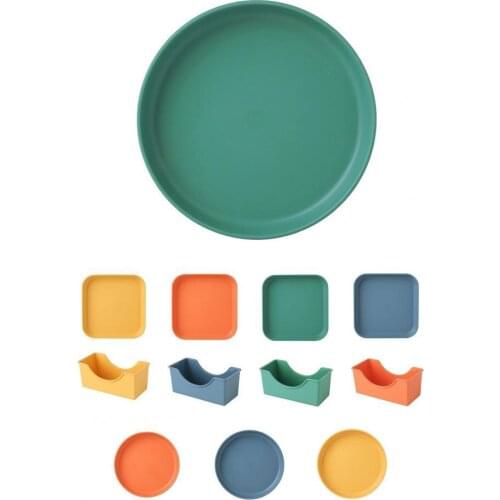 60%HOT6-Inch Dinner Plate Food-grade Stackable Plastic Round Serving Dishes for Kitchen