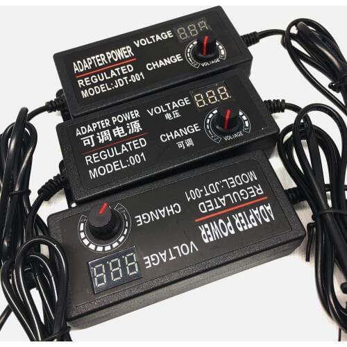 Power adapter Adjustable AC to DC3V12V 24V 9V display screen Power Switching Charger adatpor 3 12 24 v