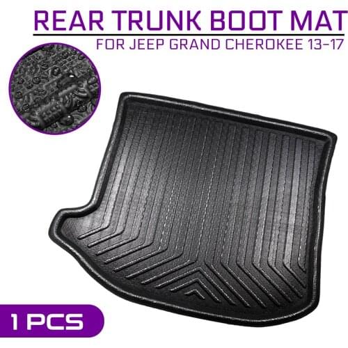Car Floor Mat Carpet For Jeep Grand Cherokee 2013 2014 2015 2016 2017 Rear Trunk Anti-mud Cover