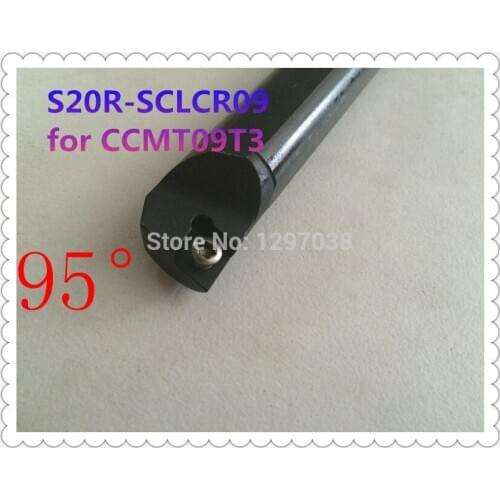 CNC lathe inner hole turning tool rod 95 Degree S20R SCLCR09 Shank Diameter 20mm Length 200mm Internal turning tool