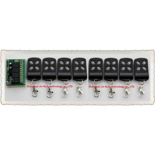 DC12V 4CH 10A wireless remote control switch system teleswitch 8pcsTransmitter + 1X Receiver relay smart house z-wave