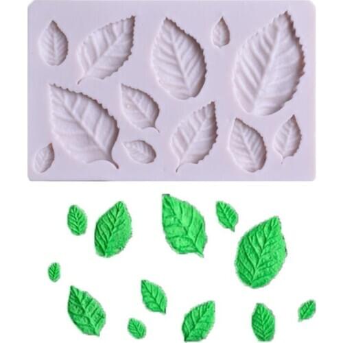Tree Maple Leaf Mold Silicone Fondant Cake Decorating Tools Chocolate Baking Mould 3D Sugarcraft Resin Clay Homemade Bakeware