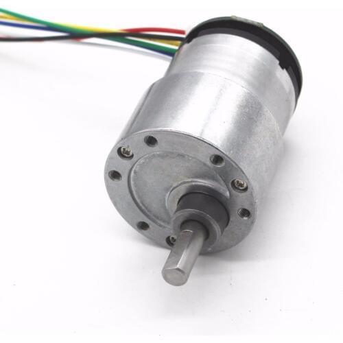 JGB37-520 Encoder Motor, Geared Motor, Smart Car DC Gear Motor, DIY Intelligent Device Motor