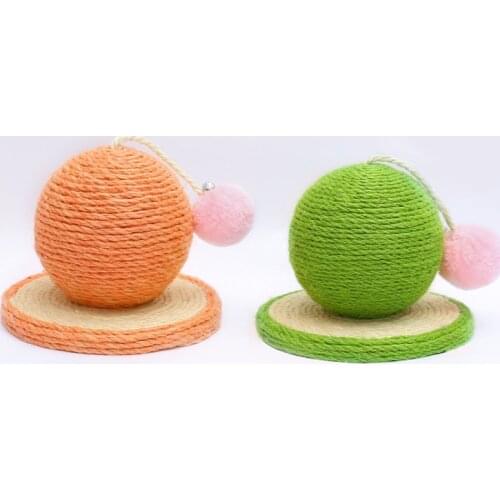 Cat Scratch Board Sound Scratch Ball Claw Sharpener Pet Claw Board Sisal Anti-Scratch Cat Toys Cat Supplies D5058
