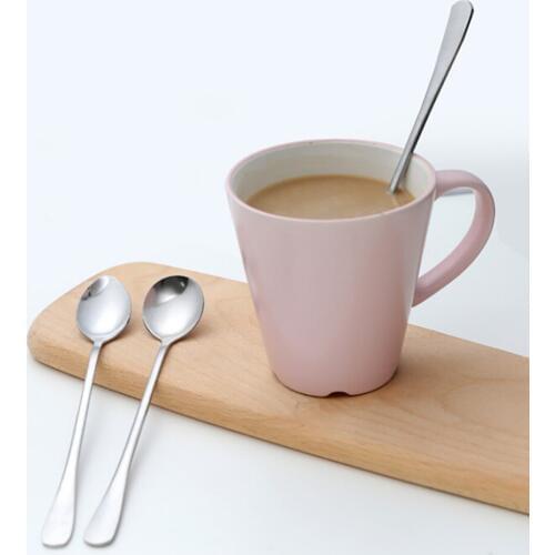 Stainless Steel Stirring Mixing Spoons for Iced Tea, Coffee, Milkshake, Dessert, Cocktail, Ice Cream Long Handle
