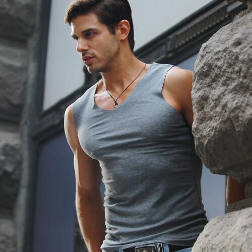 MRMT 2021 Brand New Summer Mens Vest Thin No Trace Breathable Vest for Male Youth Slimming Sweatshirt