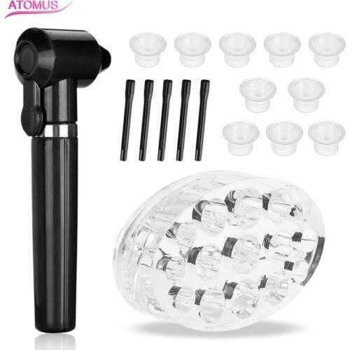 ATOMUS Tattoo Ink Mixer Pigment Agitator With Mixer Sticks And Ink Cap Holder Professional Permanent Eyebrow Makeup Tool Set