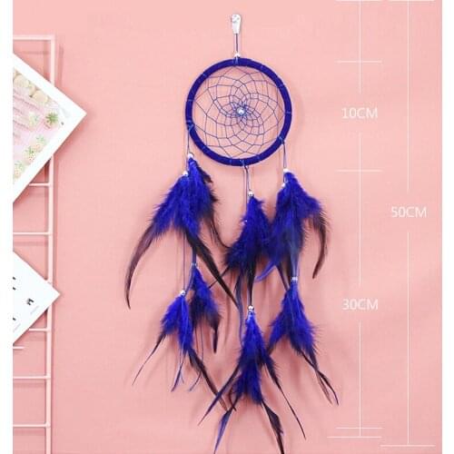 2021 New Feather Dream Net Hanging Decoration Household Dream Nets Feather Net Hanging Decoration For Bedroom Decorations Supply
