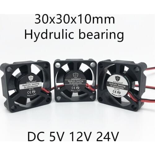 NEW 3d printer mute fan 3010 30MM 30*30*10MM 3cm Graphics card fan Cooling fan 24V 0.05A with 2pin