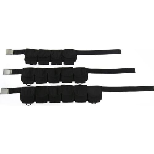 Diving Weight Belt with 4/5/6 Weights Pocket Holder Carrier Quick Release Buckle 4/5/6 Pockets