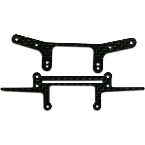 Self made 1.5mm Carbon Fiber Improved Wide Rear Plate For AR Chasis Self-made Parts Tamiya MINI 4WD Carbon Fiber