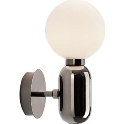 Nordic Designer Bedroom Bedside Lamp Led Wall Lamp Glass Ball Simple Modern Corridor Balcony Lamp Cafe Living Room Wall Lamp