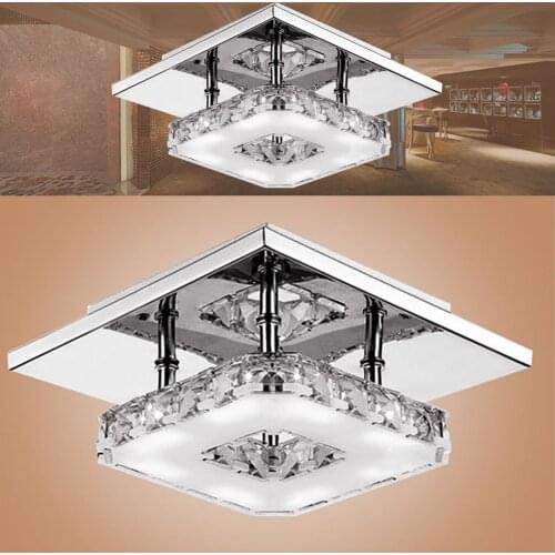 Modern Ceiling Lights Crystal Lighting LED Luminaria Abajur Modern LED Ceiling Lamp For Living Dining Bed Room Home Decoration