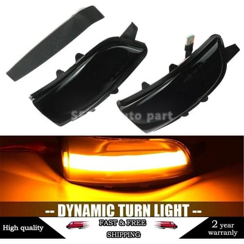 For Volvo C30 C70 S40 S60 V40 V50 V70 2008- 2010 LED Dynamic Turn Signal Light Side Mirror Sequential Lamp Blinker Indicator
