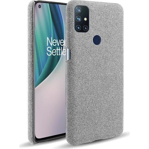 Cloth Cases For Oneplus Nord N10 5G Case Slim Retro Cloth Hard Phone Cover for One Plus NordN10 1+NordN10 Coque Funda Capa
