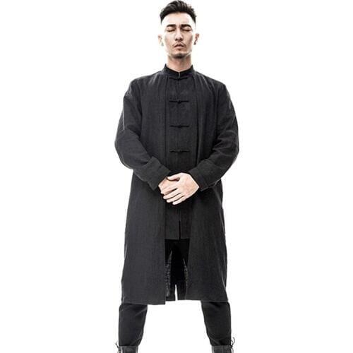 Traditional chinese clothing for men mandarin collar suit oriental robe men cheongsam kung fu outfit chinese top TA201