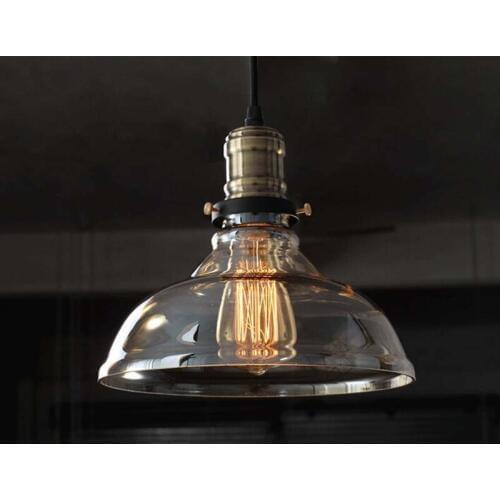 Vintage pendant lights iron white glass hanging bell pendant lamp E27 110V 220V for dinning room home decor planetarium HM21