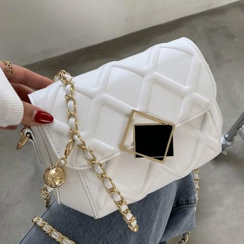 Women Leather Handbags Luxury Brand Ladies Crossbody Female Diamond Shoulder Bag Fashion Flap Bags Girls Sac Messenger Bag New