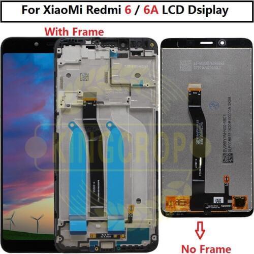 For XIAOMI Redmi 6A Display Touch Screen For Redmi 6A LCD Digitizer For Redmi 6A LCD with frame Display Touch Screen
