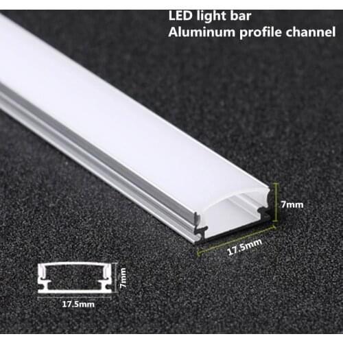 2-30 sets / pack 0.5 m 12 mm with aluminum profiles for 5050 5630 LED strip aluminum alloy flat shell + PC cover
