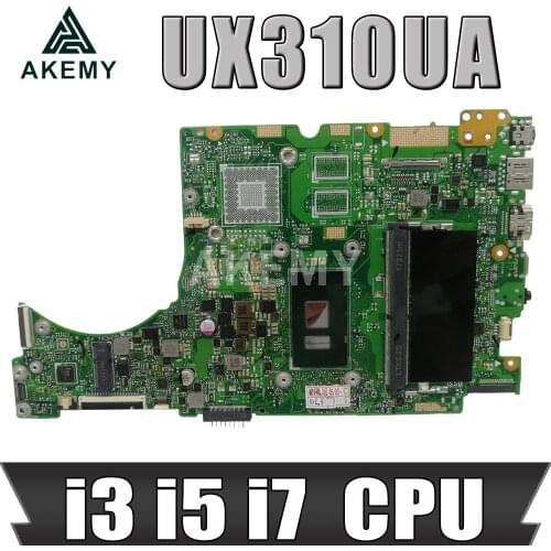 Akemy New mainboard i3 i5 i7 for ASUS UX310UQK UX310UQ UX310UVK UX310UV UX410UQK UX310UA UX310UAK UX410UA Laptop motherboard