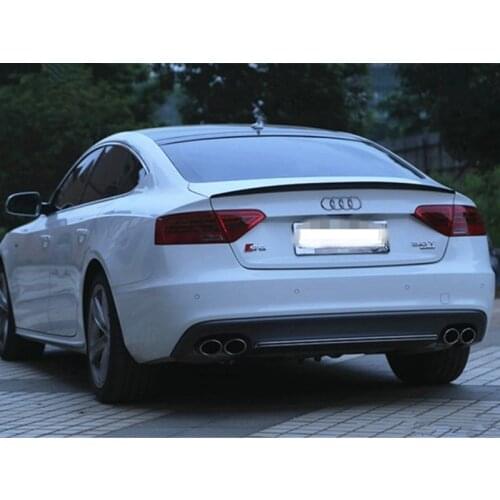 Trunk Boot Spoiler Lip Wing Fit For Audi A5 ABS Sportback 4Door 2009-2016 Unpainted