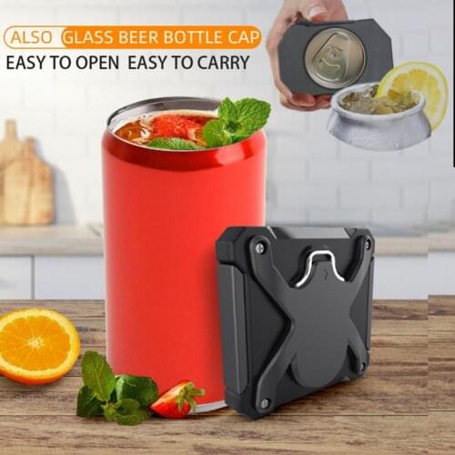 Labor-saving Manual Drink Opener Innovative Convenient ABS Wear-resistant Topless Drink Bottle Can Opener for Home/Daily Use
