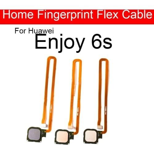 Fingerprint Sensor Flex Cable For Huawei Enjoy 6S DIG-AL00 DIG-TL10 Menu Touch Sensor Home Button Flex Ribbon Repair Parts